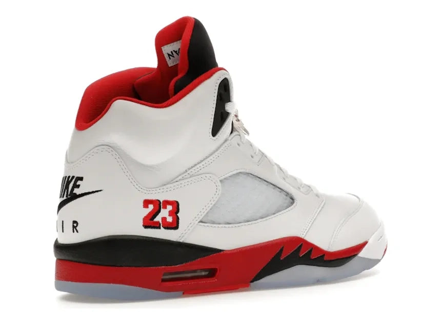 Jordan 5 Retro Fire Red Black Tongue (2025)