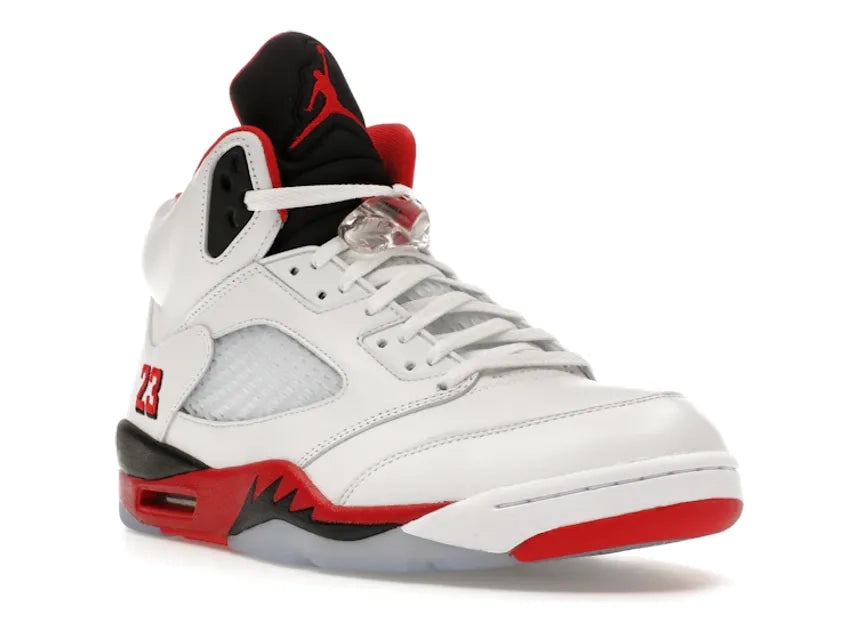 Jordan 5 Retro Fire Red Black Tongue (2025)