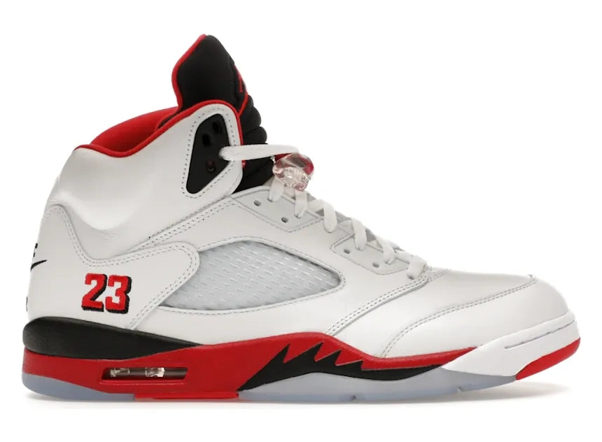 Jordan 5 Retro Fire Red Black Tongue (2025)