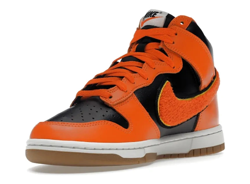 Nike Dunk High Retro Chenille Swoosh Safety Orange