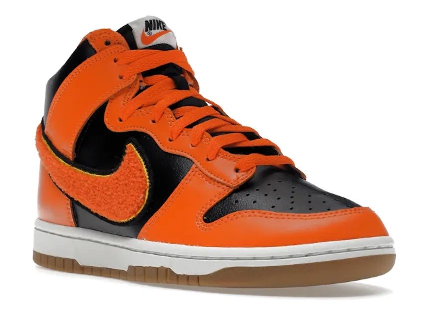 Nike Dunk High Retro Chenille Swoosh Safety Orange