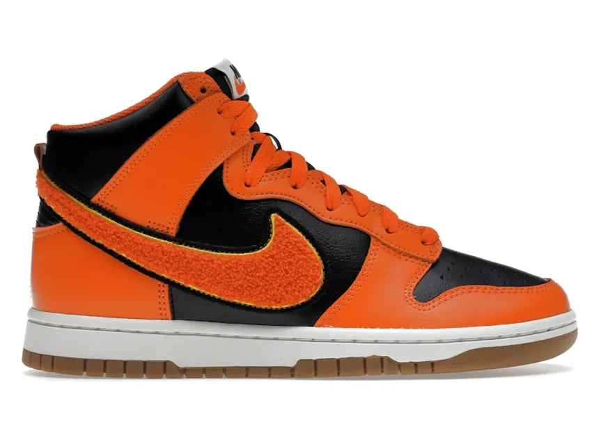 Nike Dunk High Retro Chenille Swoosh Safety Orange
