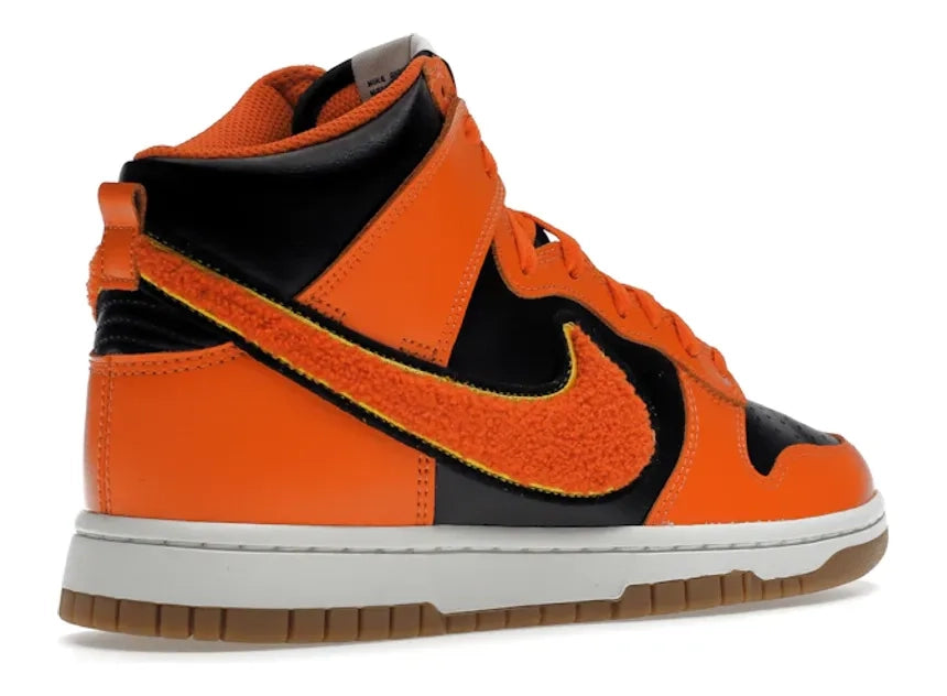 Nike Dunk High Retro Chenille Swoosh Safety Orange