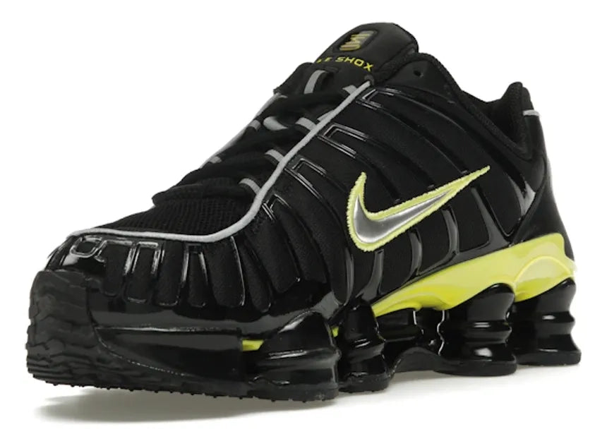 Nike Shox TL Black Dynamic Yellow Metallic Silver