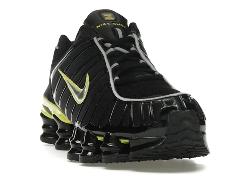 Nike Shox TL Black Dynamic Yellow Metallic Silver