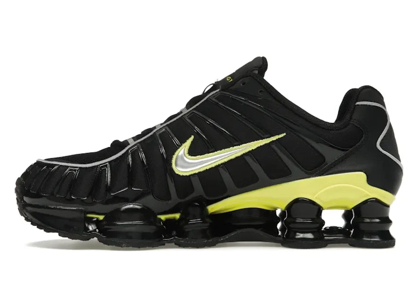 Nike Shox TL Black Dynamic Yellow Metallic Silver