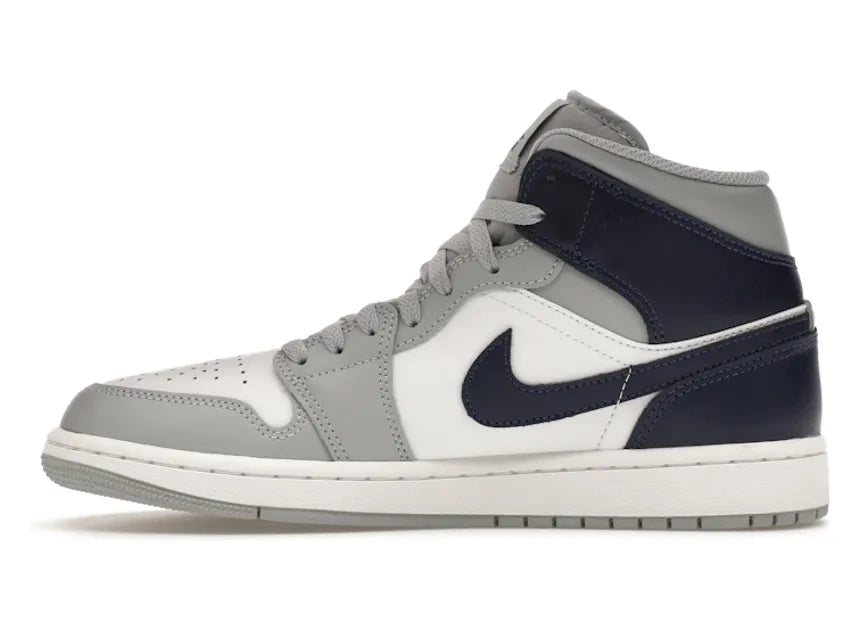 Jordan 1 Mid Wolf Grey Midnight Navy