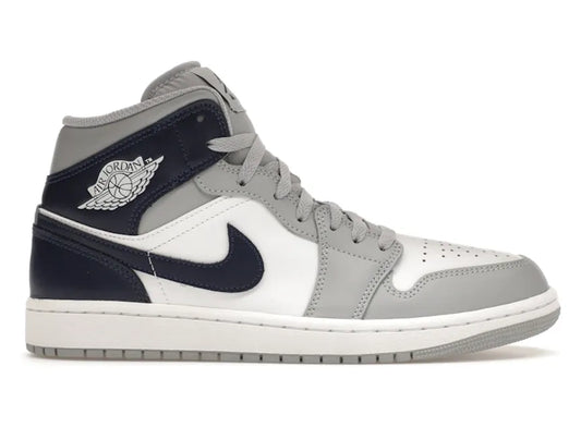 Jordan 1 Mid Wolf Grey Midnight Navy